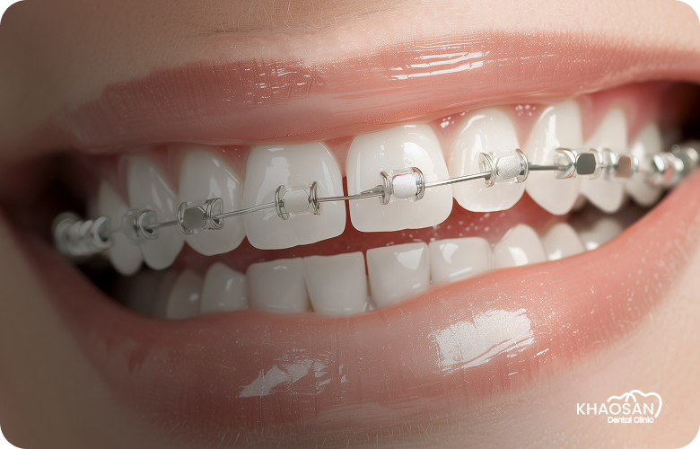 Ceramic Braces  with one single wire khaosan